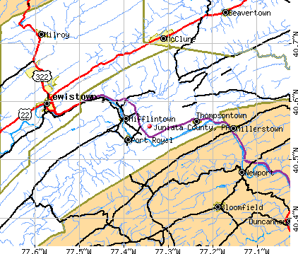 Juniata County, PA map