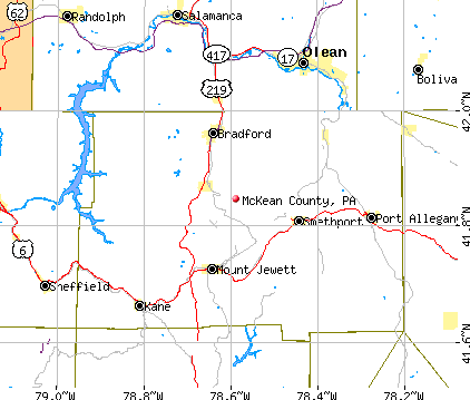 McKean County, PA map