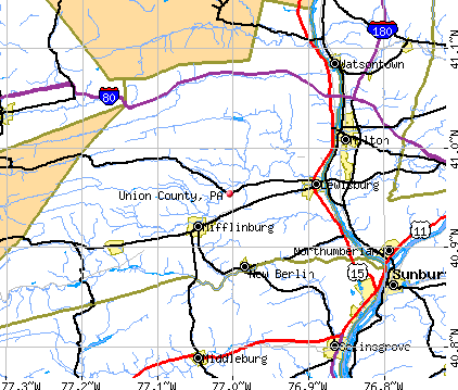 Union County, PA map