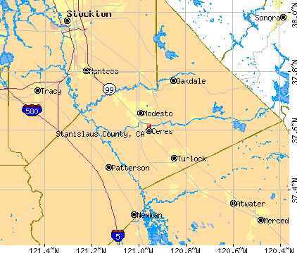 Stanislaus County, CA map