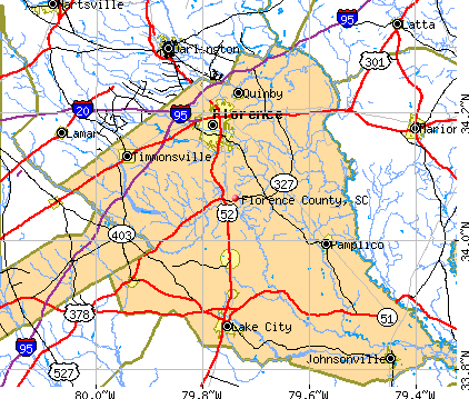 Florence County, SC map