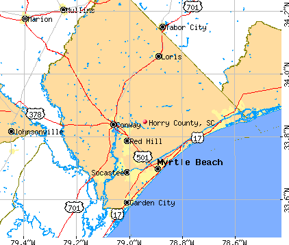 Horry County, SC map