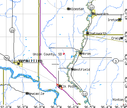 Union County, SD map