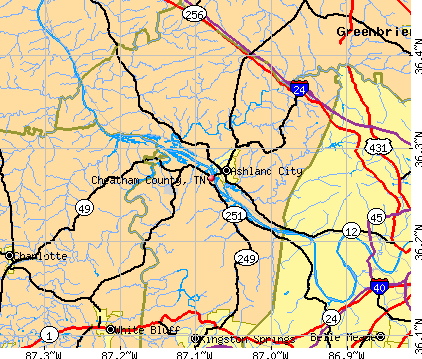 Cheatham County, TN map