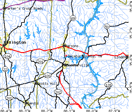 Decatur County, TN map