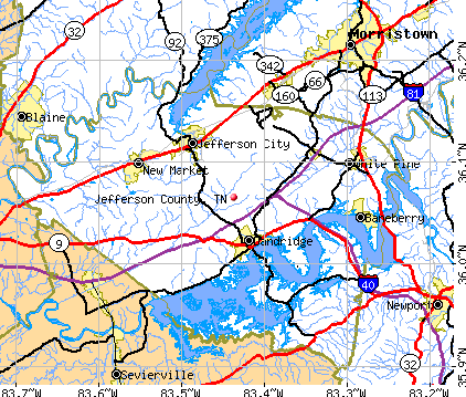 Jefferson County, TN map