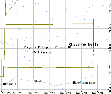 Cheyenne County, CO map
