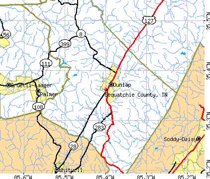Sequatchie County, TN map