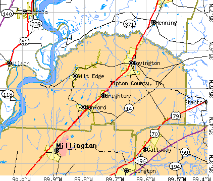 Tipton County, TN map