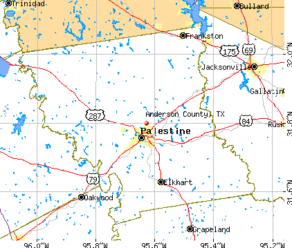 Anderson County, TX map