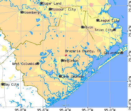 Brazoria County, TX map