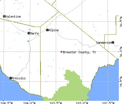 Brewster County, TX map