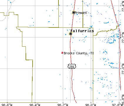 Brooks County, TX map