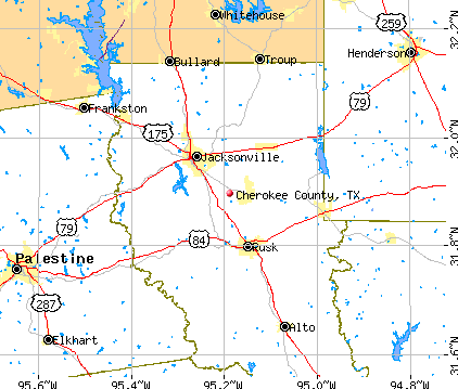 Cherokee County, TX map