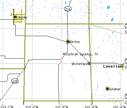 Cochran County, TX map