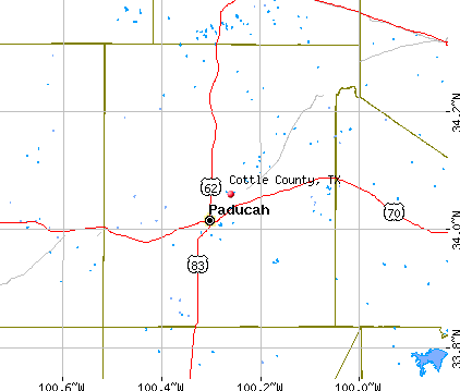 Cottle County, TX map