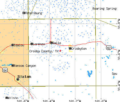 Crosby County, TX map