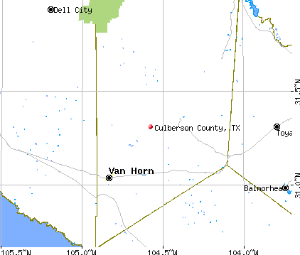 Culberson County, TX map