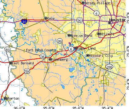 Fort Bend County, TX map