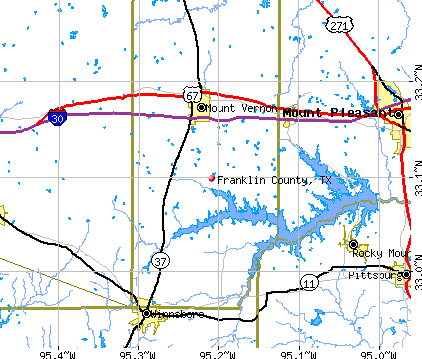 Franklin County, TX map