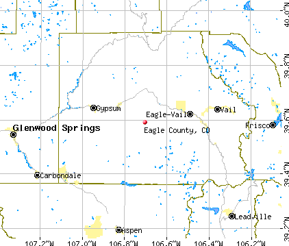 Eagle County, CO map