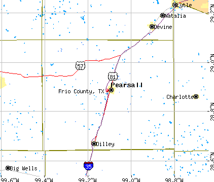 Frio County, TX map