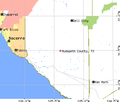Hudspeth County, TX map