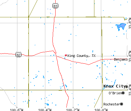 King County, TX map