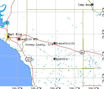 Kinney County, TX map