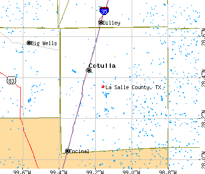 La Salle County, TX map