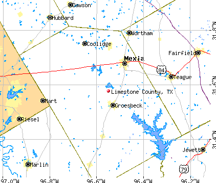 Limestone County, TX map