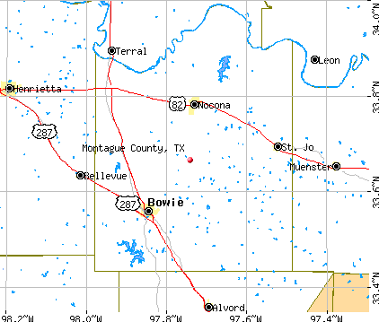 Montague County, TX map