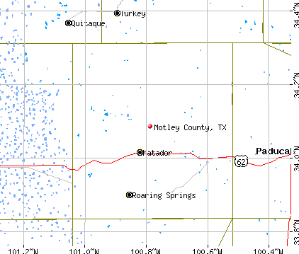 Motley County, TX map