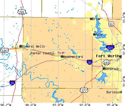 Parker County, TX map