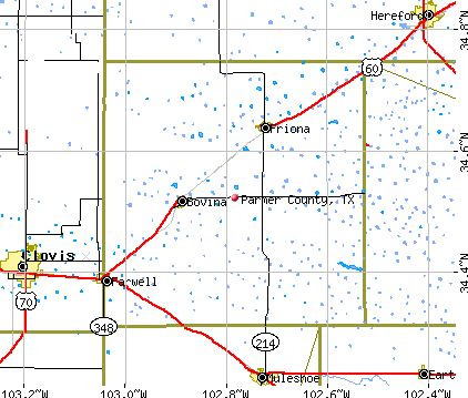 Parmer County, TX map