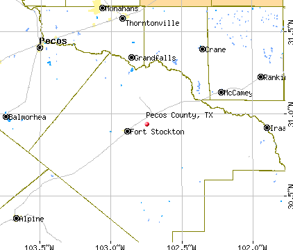Pecos County, TX map