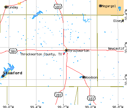 Throckmorton County, TX map