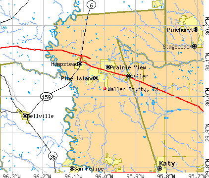 Waller County, TX map