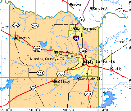 Wichita County, TX map