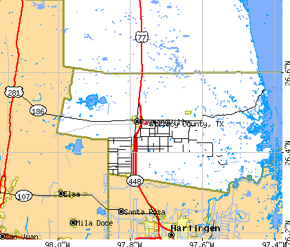 Willacy County, TX map