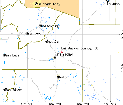 Las Animas County, CO map