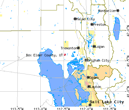 Box Elder County Utah Map