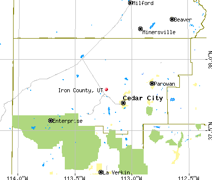 Iron County, UT map