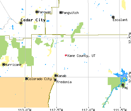 Kane County, UT map