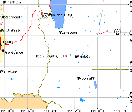 Rich County, UT map
