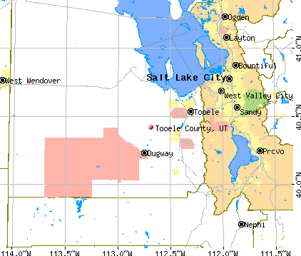 Tooele County, UT map