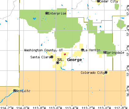 Washington County, UT map