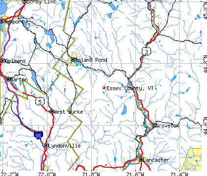 Essex County, VT map