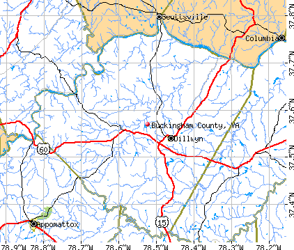 Buckingham County, VA map