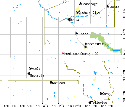 Montrose County, CO map